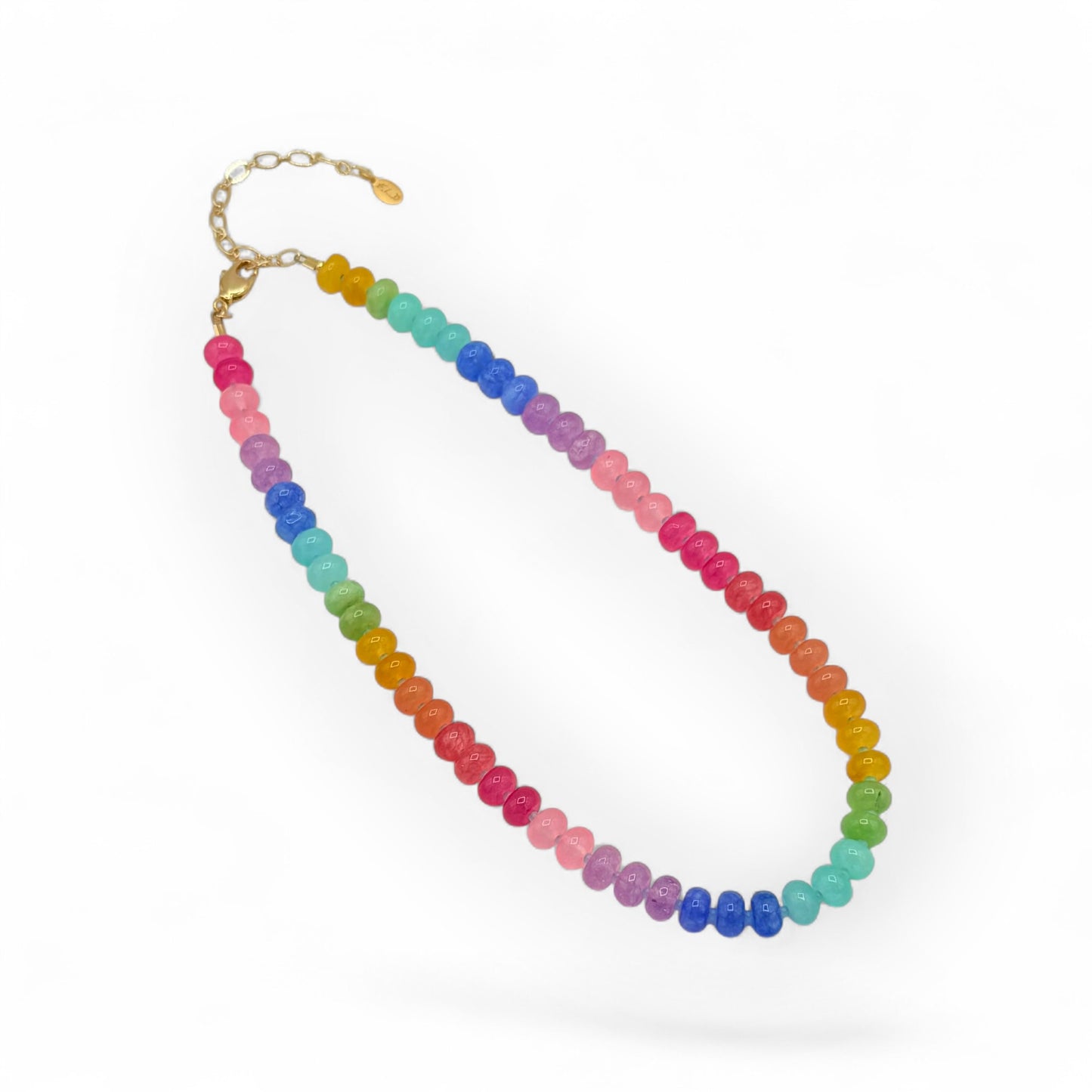 Rainbow Gemstone Choker Necklace