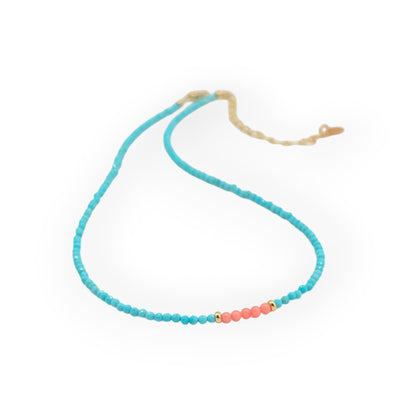 Turquoise Sunrise Choker Necklace