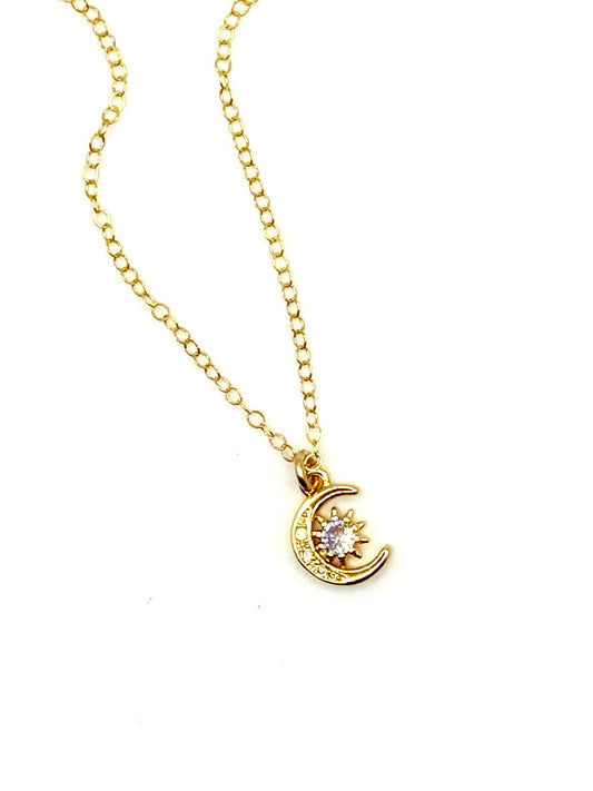 Starry moon Necklace