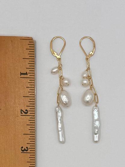 Boho Pearl Mix Earrings