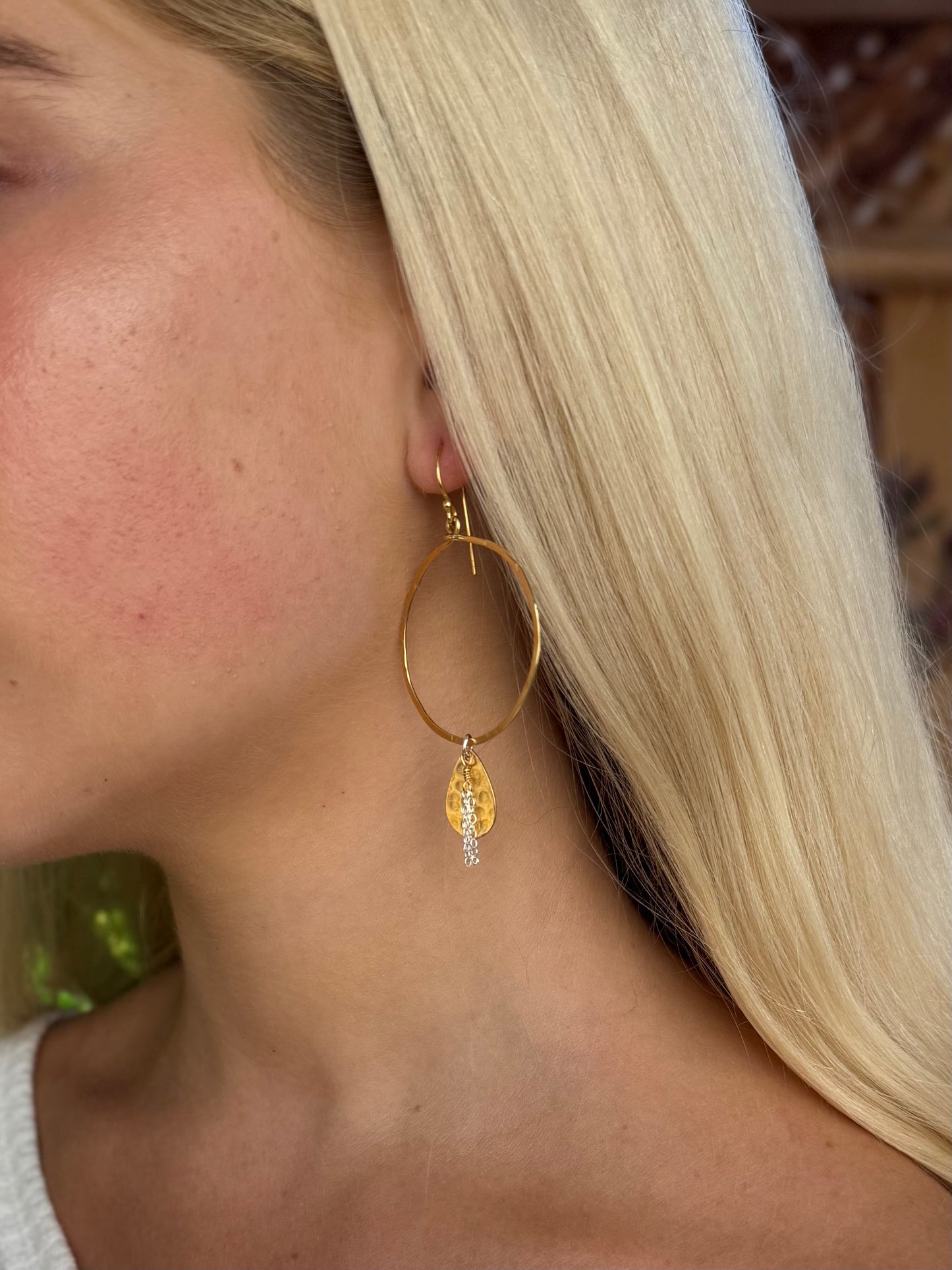 Gold Mist Hoops