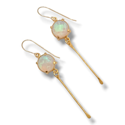 Jelly Opal Stick Dangle Earrings