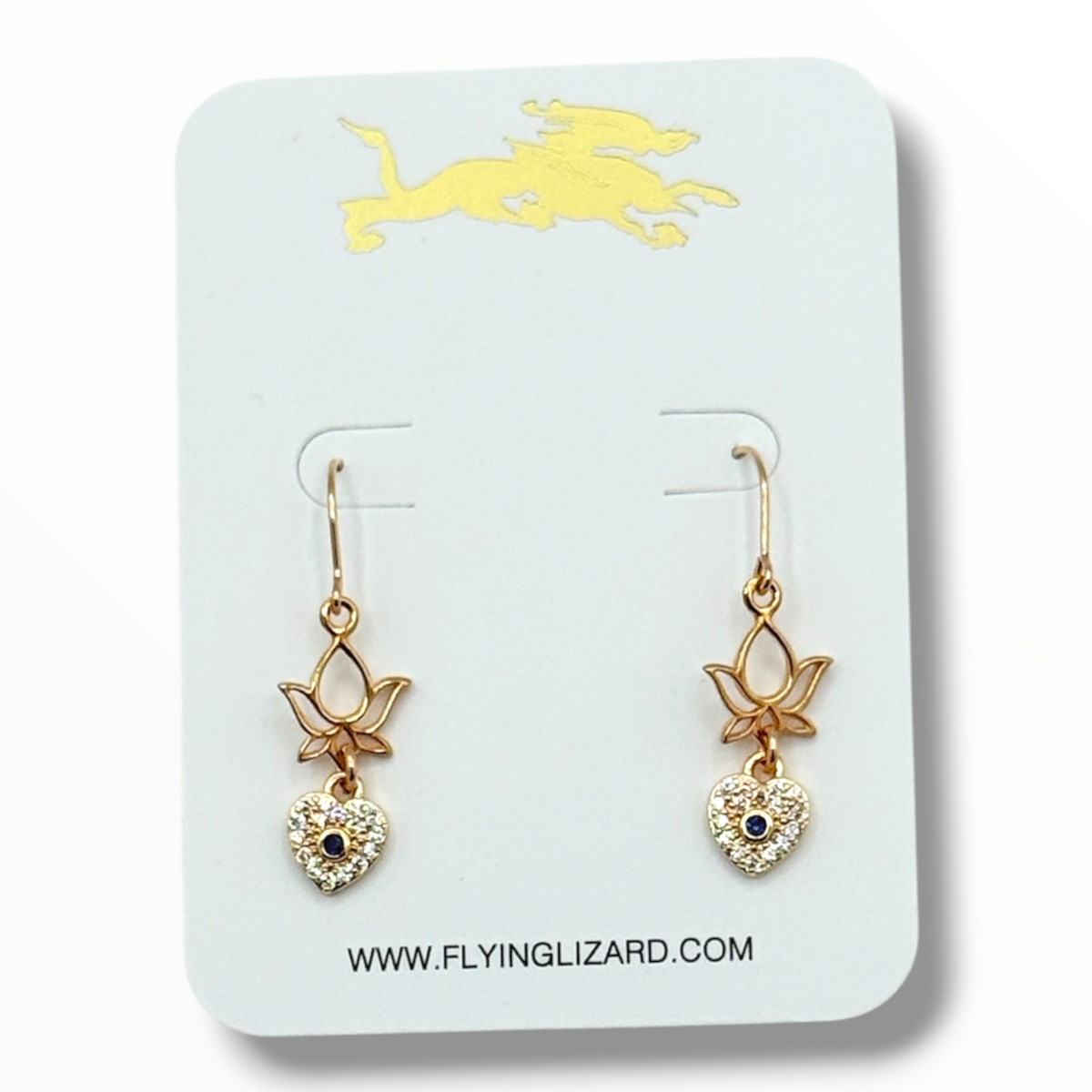 Lotus Light – Delicate Zircon Drop Earrings