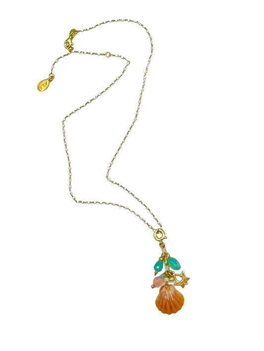 Sun & Stone Charm Necklace