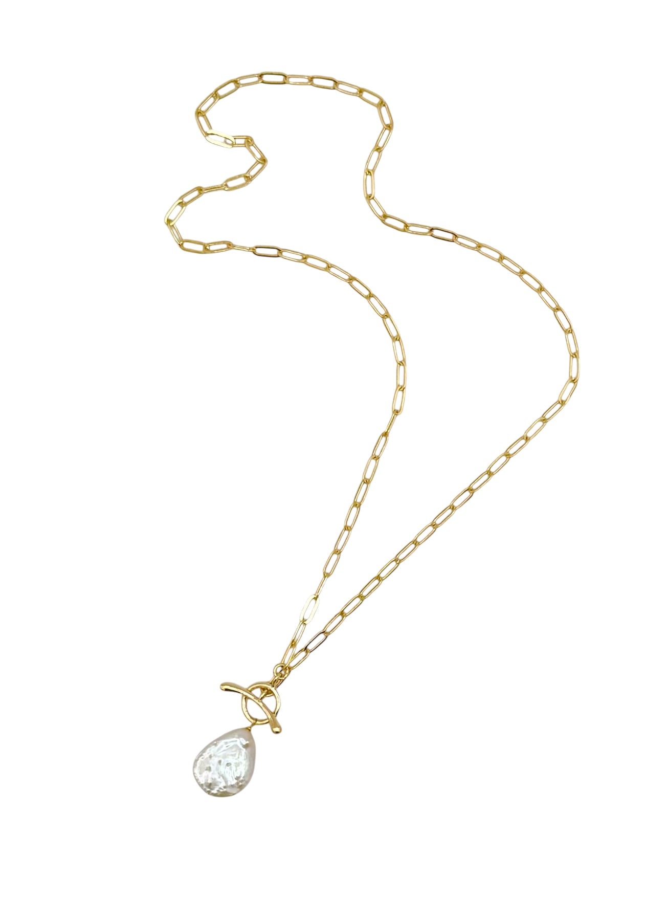 Toggle Pearl Necklace