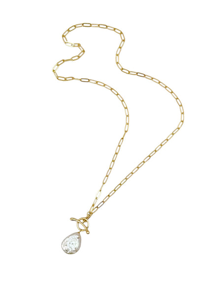 Toggle Pearl Necklace