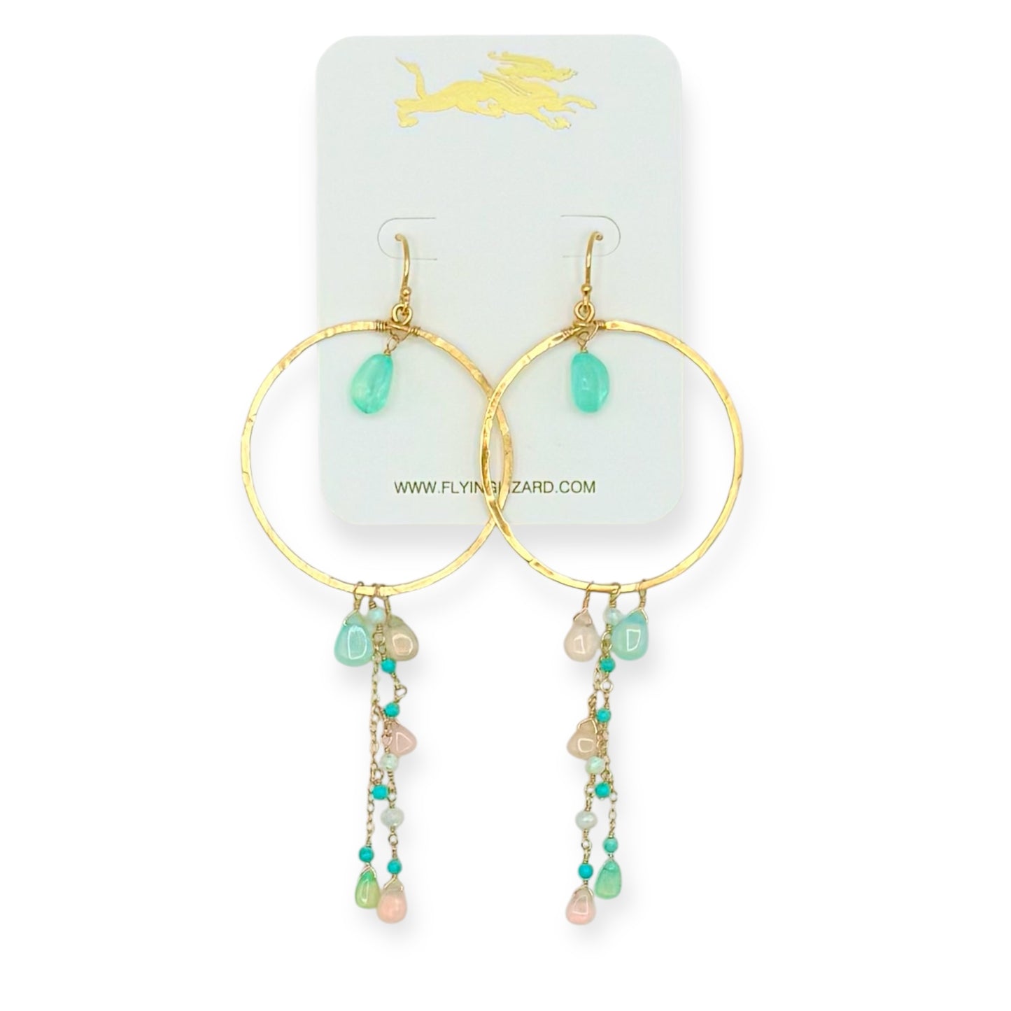 Luna Opal Hoops