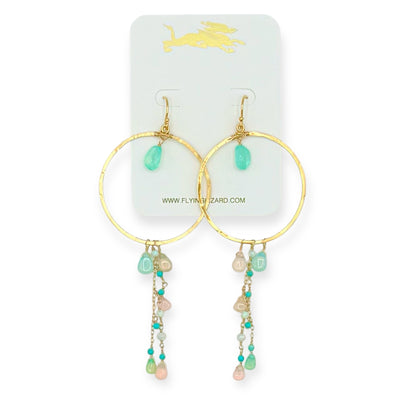 Luna Opal Hoops