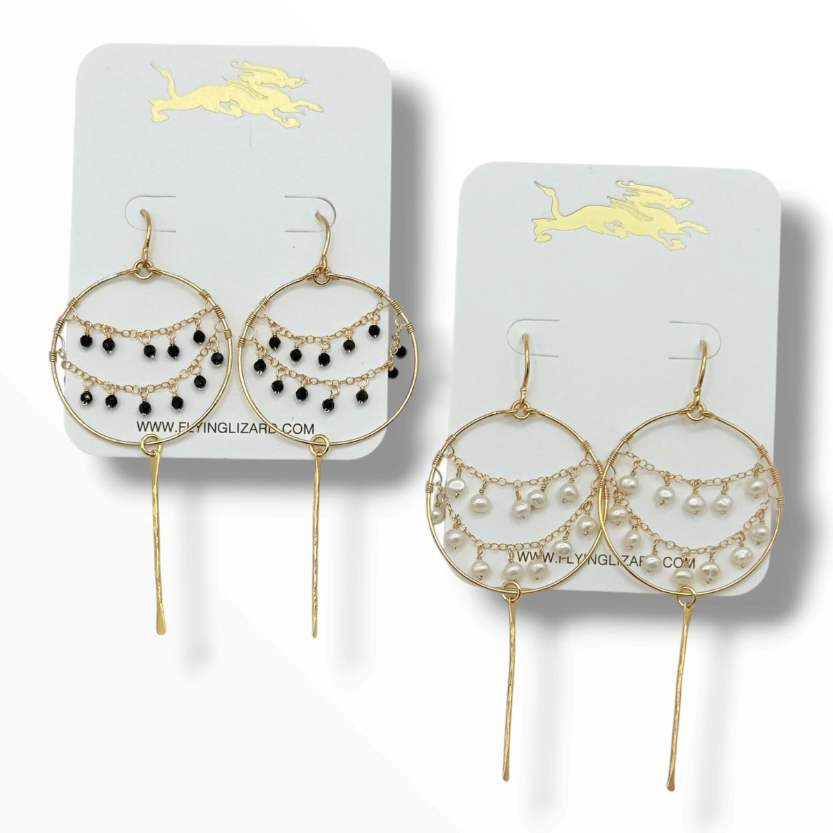 Flying V Ranch Lace Gemstone Earrings