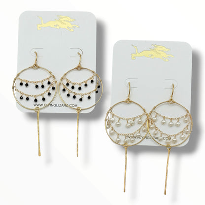 Flying V Ranch Lace Gemstone Earrings