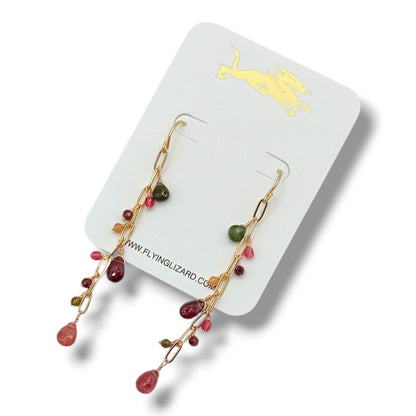 Precious Gem Dangle Earrings