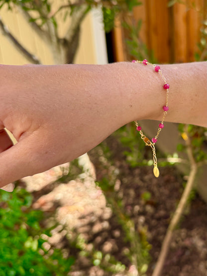 Ruby Rondell Bracelet