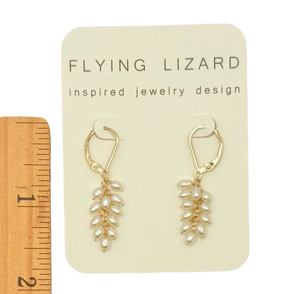 Pearl Petal Earrings