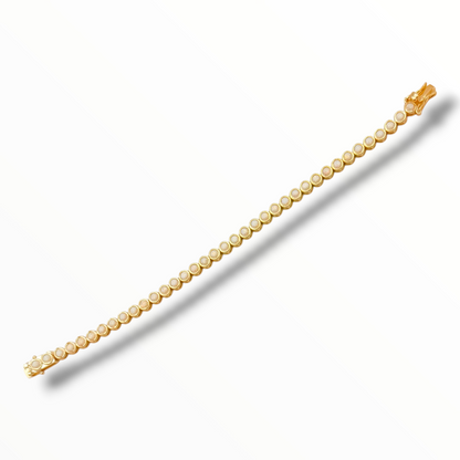 White Opal Tennis Bracelet