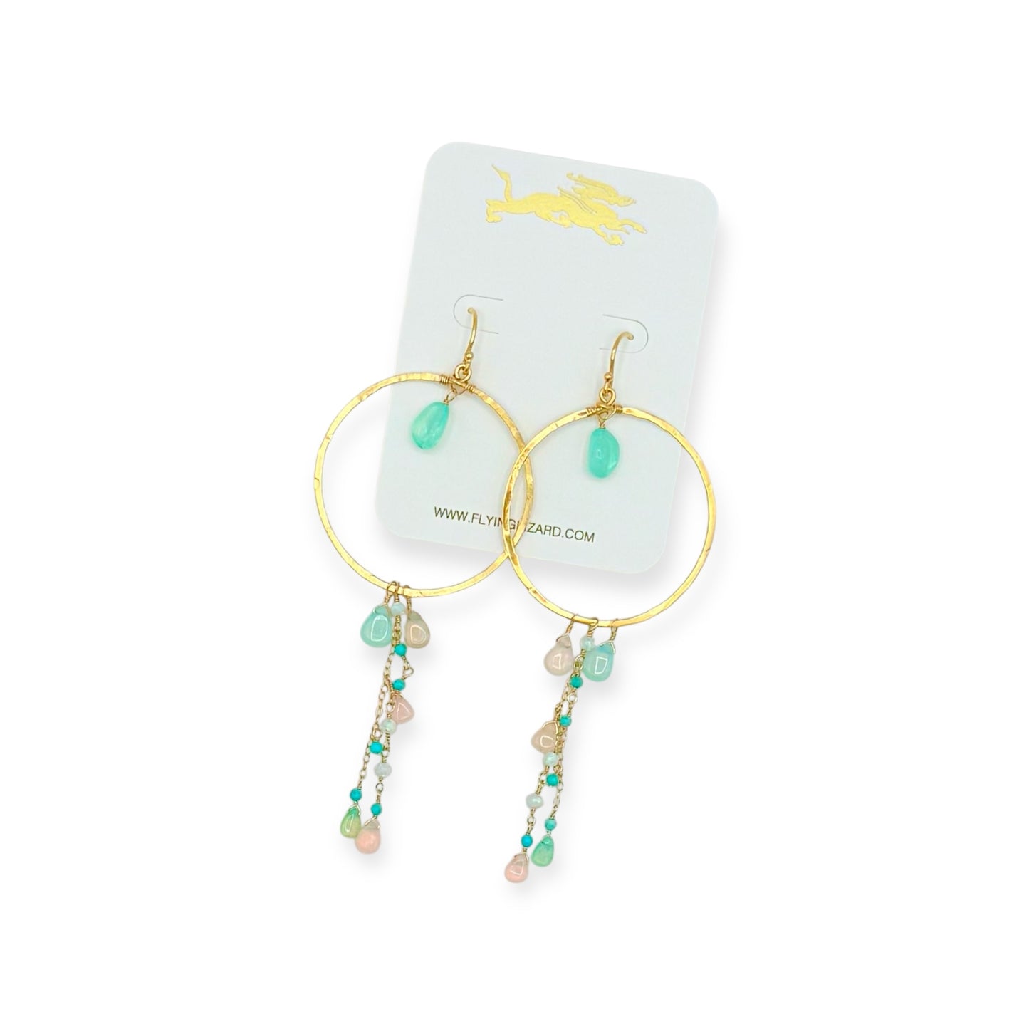 Luna Opal Hoops