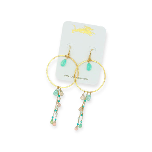 Luna Opal Hoops