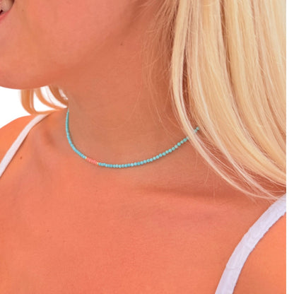 Turquoise Sunrise Choker Necklace