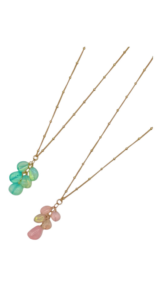 Opal Aura Nugget Necklace