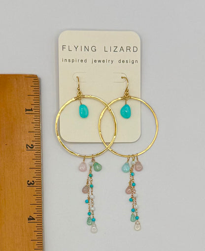 Mirage Opal Hoops