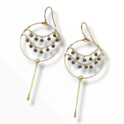 Flying V Ranch Lace Gemstone Earrings