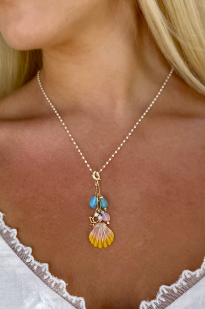 Sun & Stone Charm Necklace