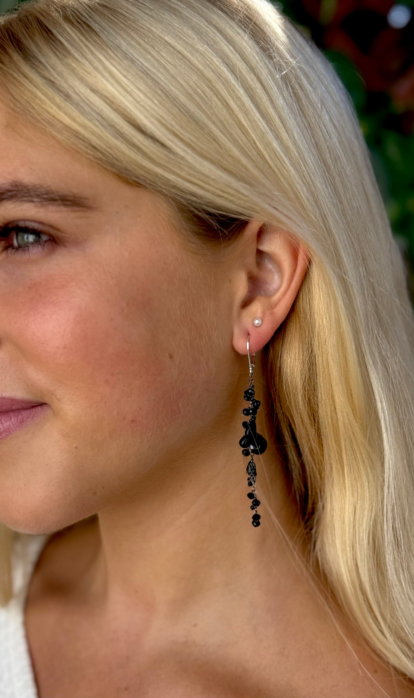 Black Spinel Earrings