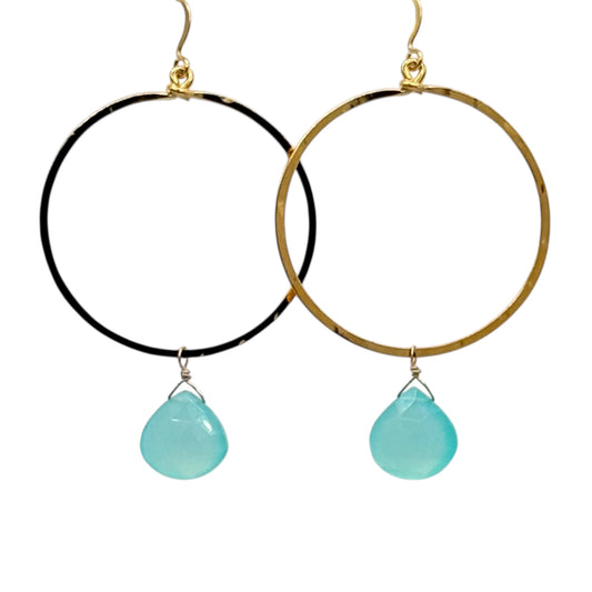 Color Pop Gem Hoops