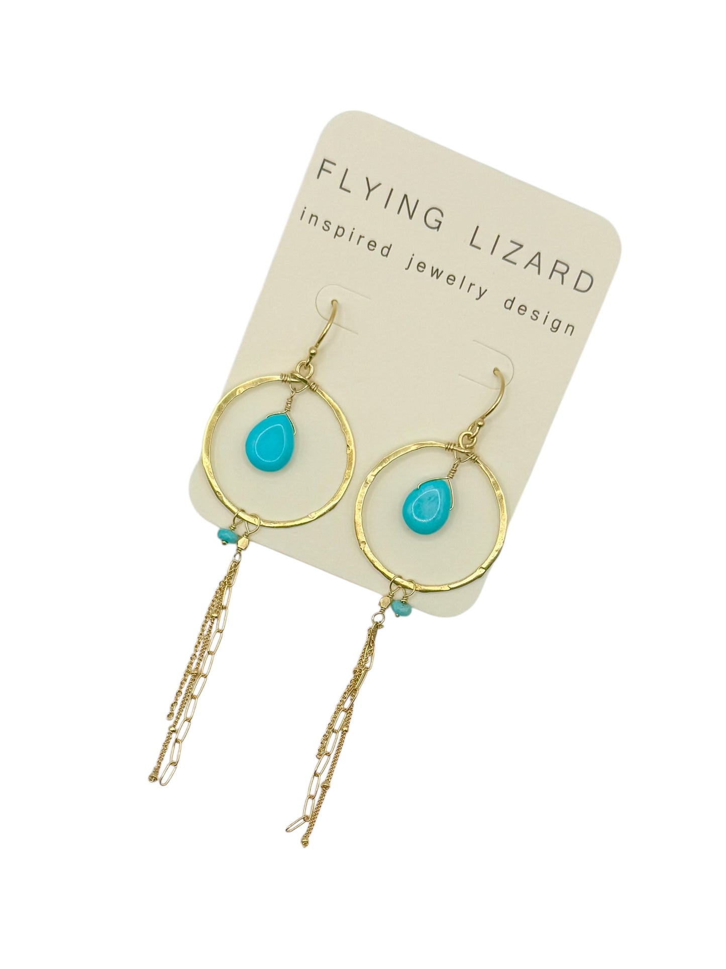 Turquoise Dream Hoops