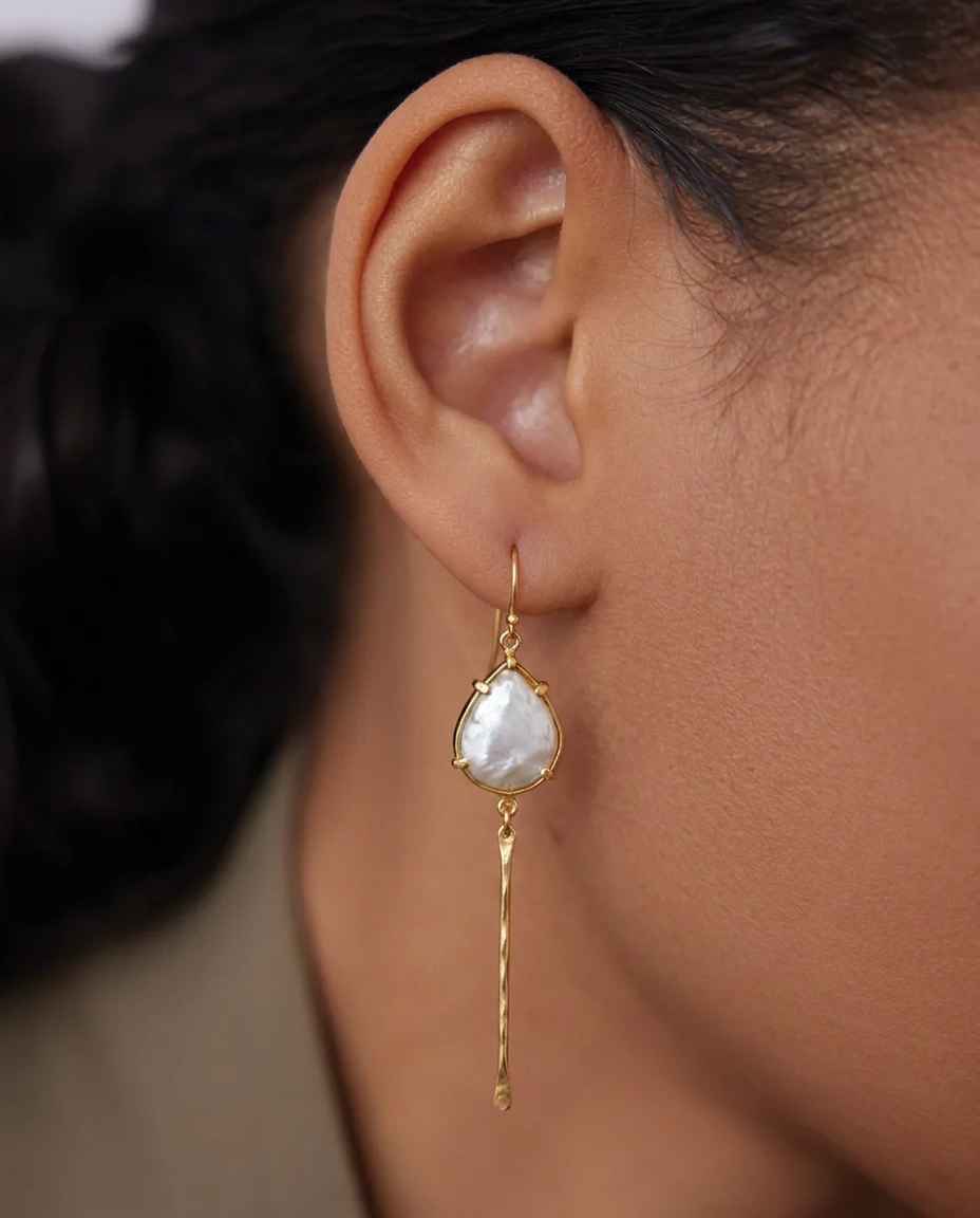 Ocean Muse Baroque Pearl Earrings