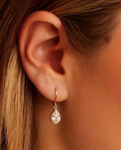 Champagne Nights – Statement Zircon Drop Earrings | 14K Gold Fill