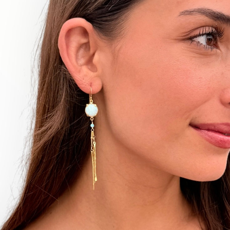 Tide Dancer Opal Earrings