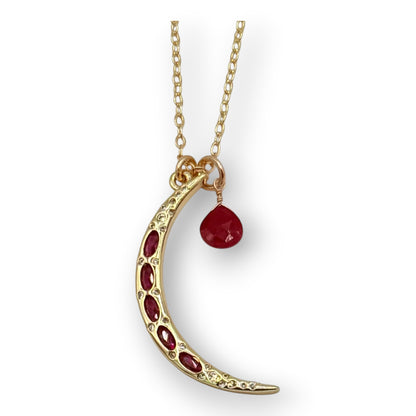 Celestial Moon Crescent Necklace