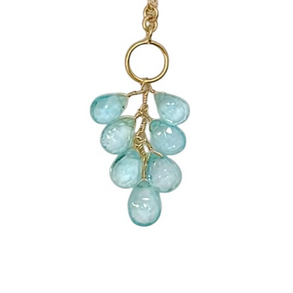 Blue Topaz Waterfall Necklace