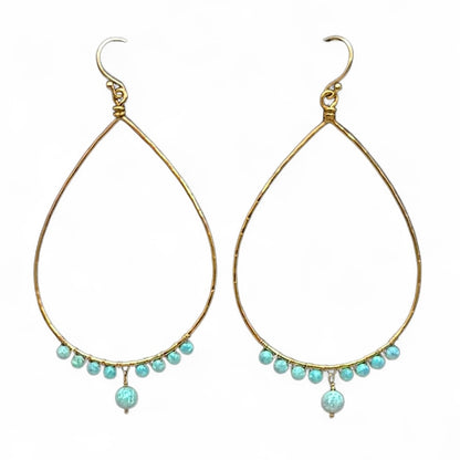 Tropical Opal Hoops