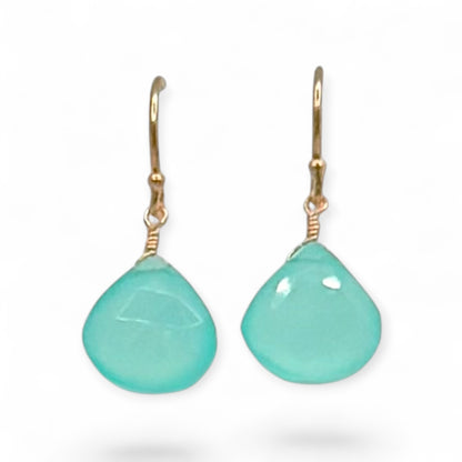 Aqua Blue Earrings - Flyinglizard
