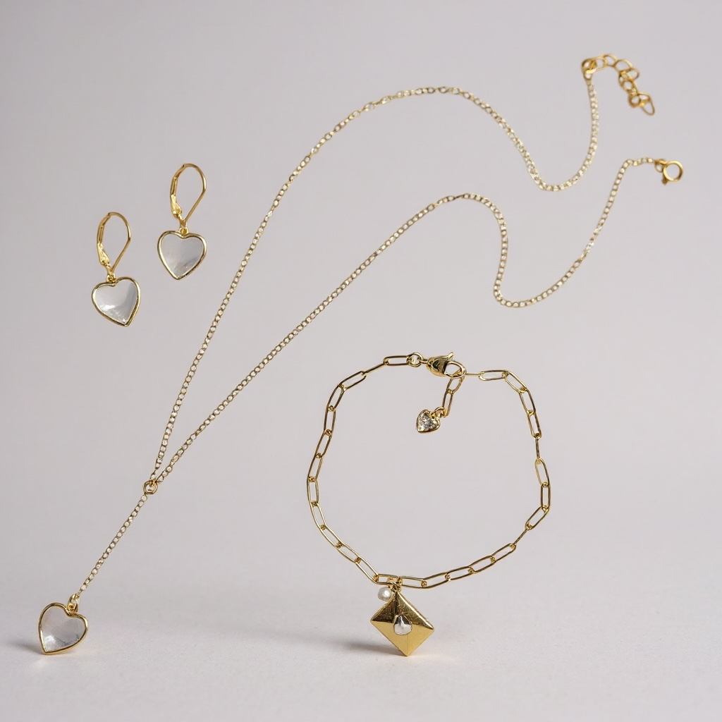 Mother Of Pearl Heart Lariat