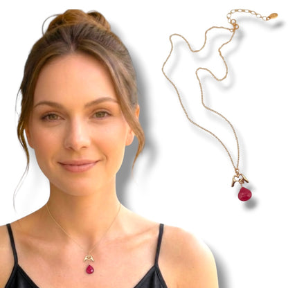 Love Hand Talisman Necklaces  – Abalone, Pearl, Ruby, Turquoise, Jelly Opal, and Diamond Zircons