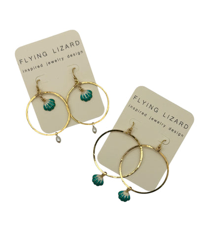 Baby Shell Hoops