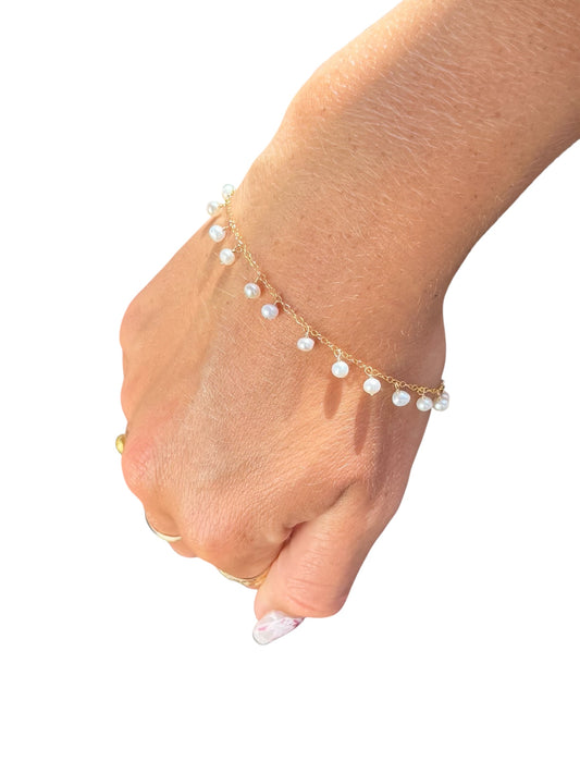 Original FLD Pearl Drop Bracelet