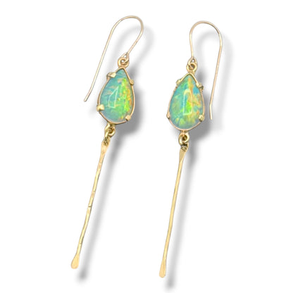 Jelly Opal Stick Dangle Earrings