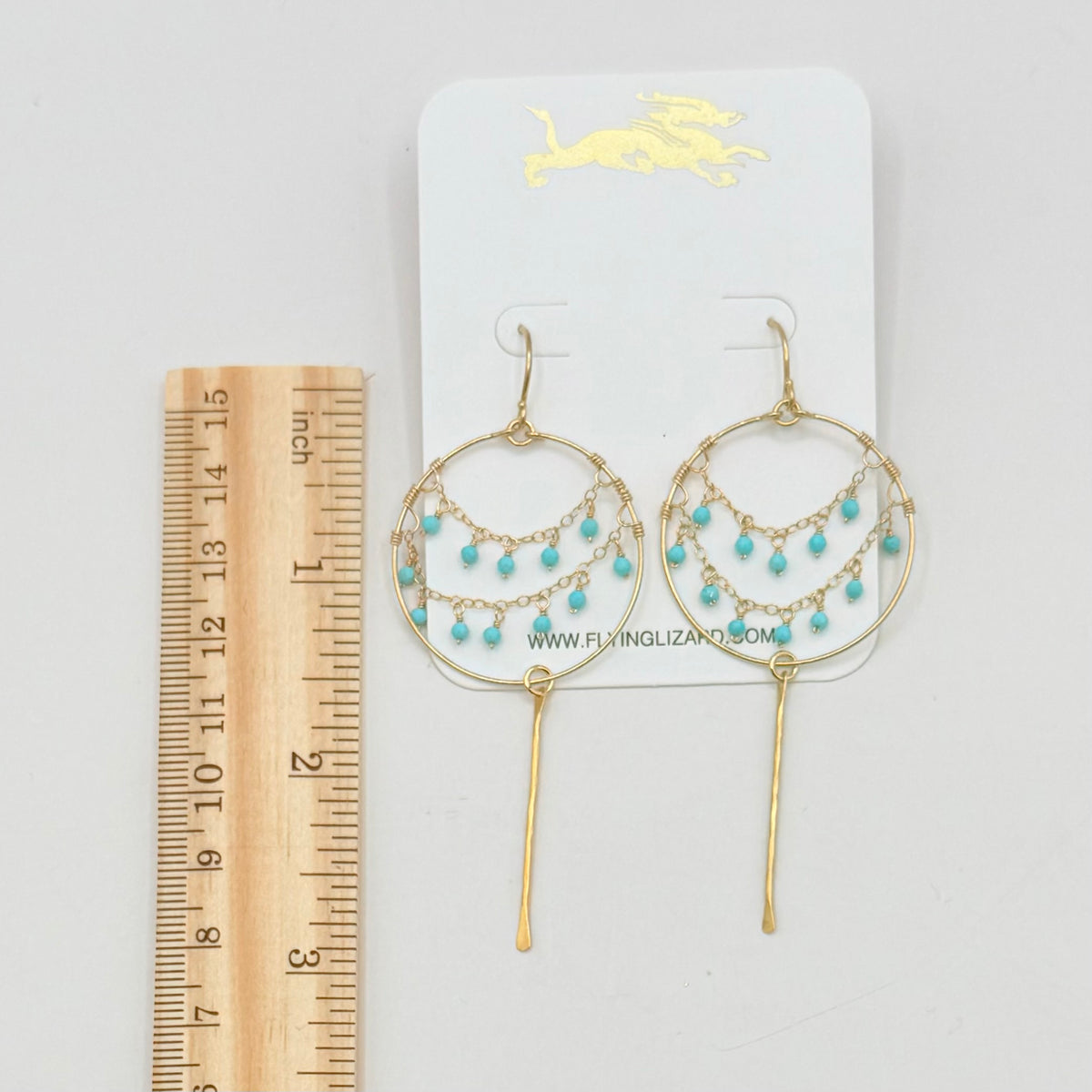 Flying V Ranch Lace Gemstone Earrings