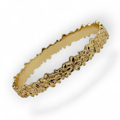 Paradise Flower Gold Bangle