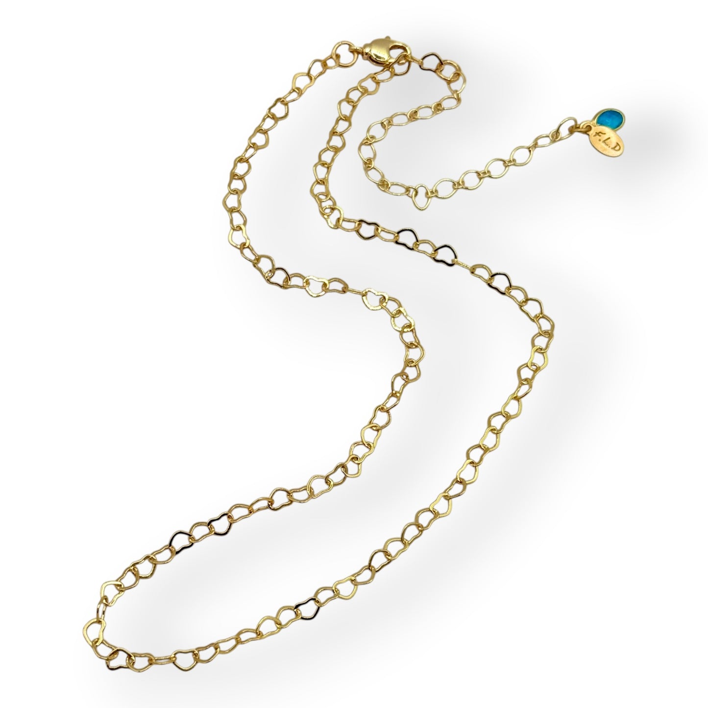 Gold Heart Chain Necklace