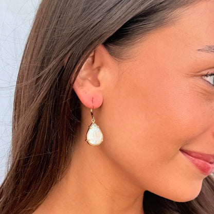 Prong Set Baroque Pearl Earrings