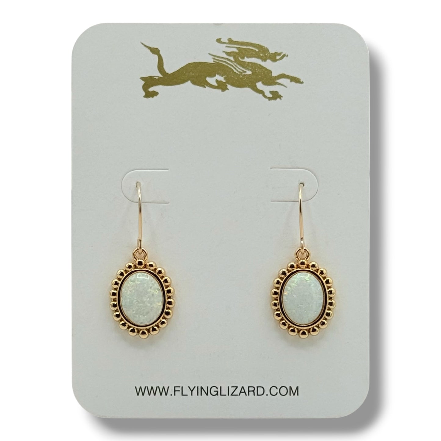 Abalone or Opal Delicate 14k Earrings