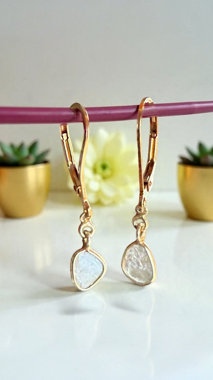 Diamond Slice Earrings