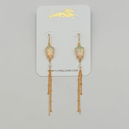 Opal Mirage Fringe Earrings