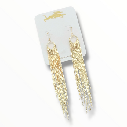 Gold Rush Fringe Earrings