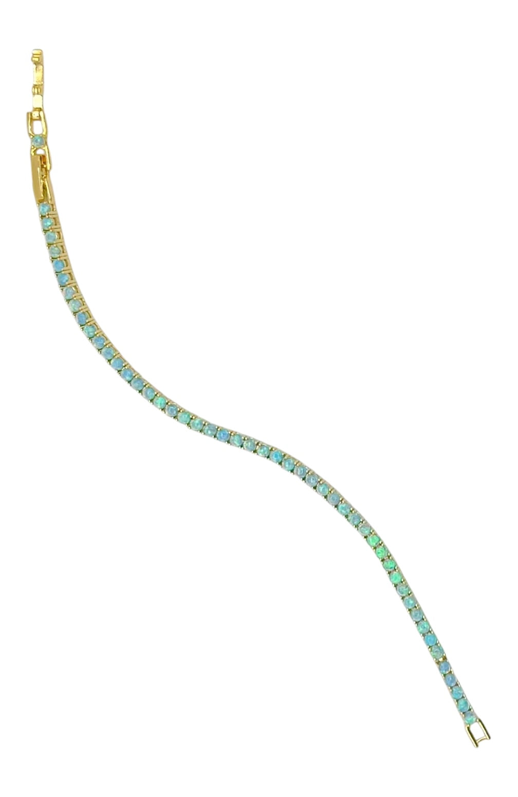 Blue Fire Opal Bracelet