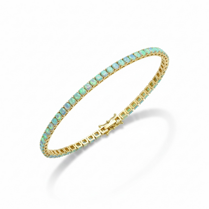 Blue Fire Opal Bracelet